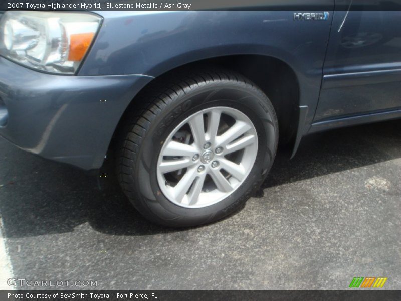Bluestone Metallic / Ash Gray 2007 Toyota Highlander Hybrid