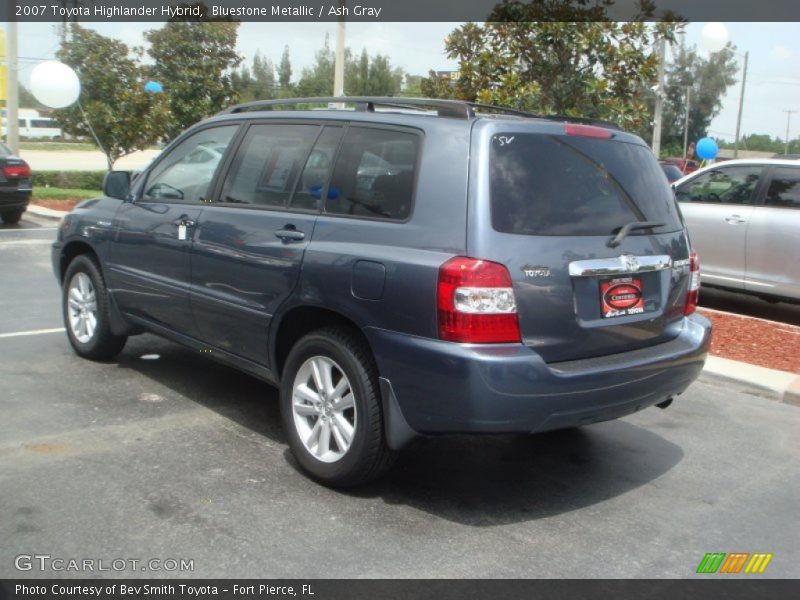 Bluestone Metallic / Ash Gray 2007 Toyota Highlander Hybrid