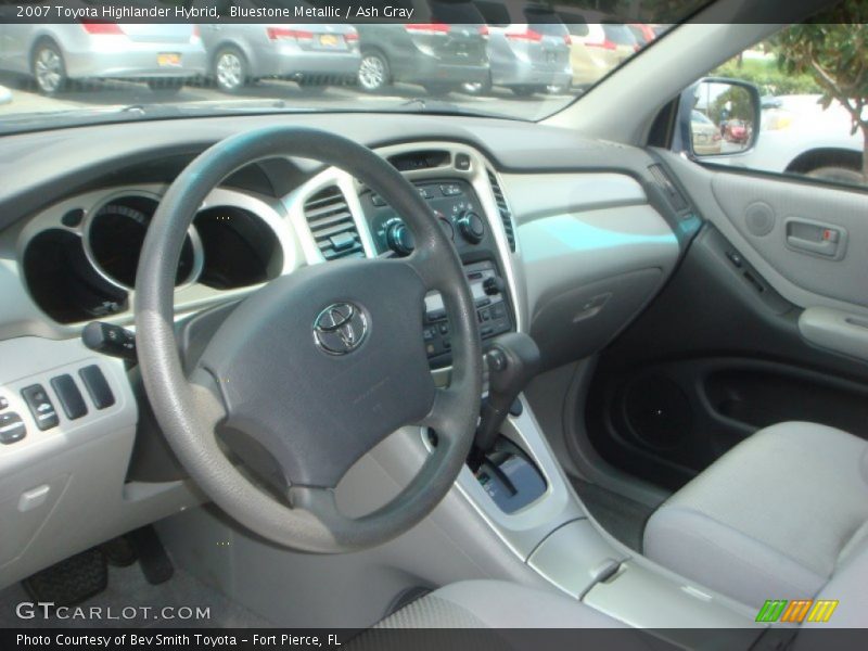 Bluestone Metallic / Ash Gray 2007 Toyota Highlander Hybrid
