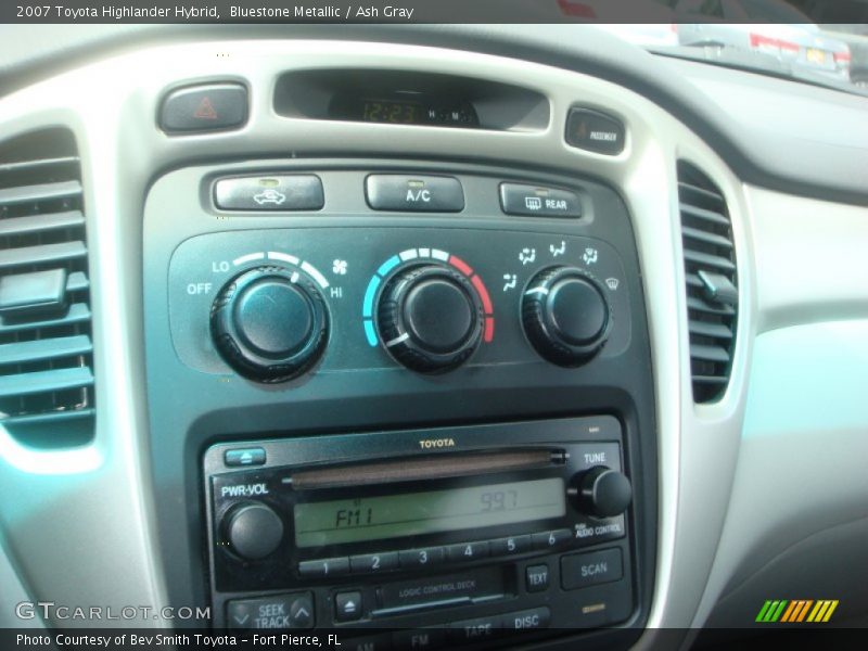 Bluestone Metallic / Ash Gray 2007 Toyota Highlander Hybrid