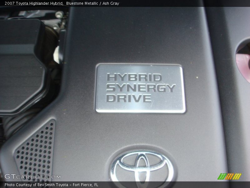 Bluestone Metallic / Ash Gray 2007 Toyota Highlander Hybrid
