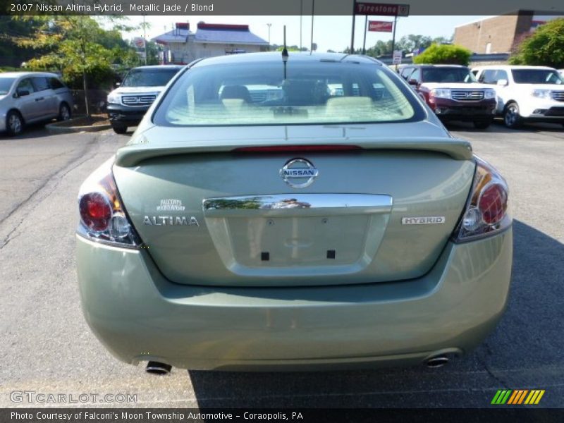 Metallic Jade / Blond 2007 Nissan Altima Hybrid