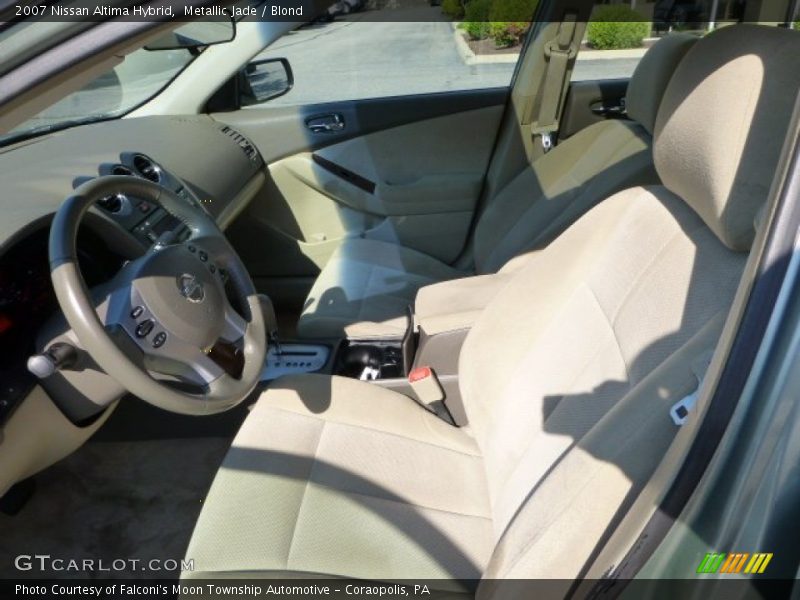 Metallic Jade / Blond 2007 Nissan Altima Hybrid