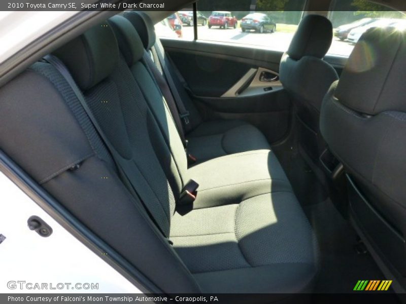 Super White / Dark Charcoal 2010 Toyota Camry SE