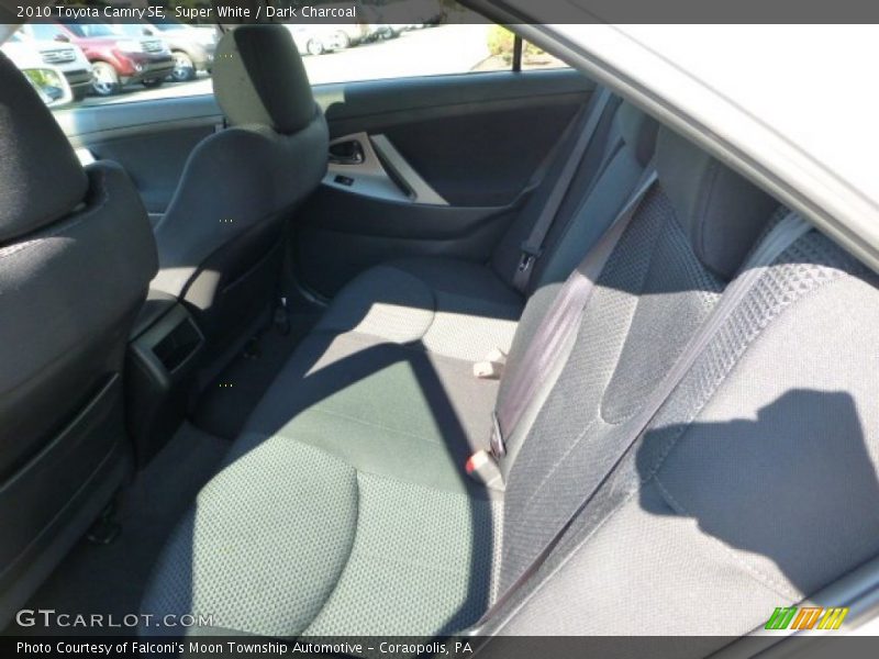 Super White / Dark Charcoal 2010 Toyota Camry SE