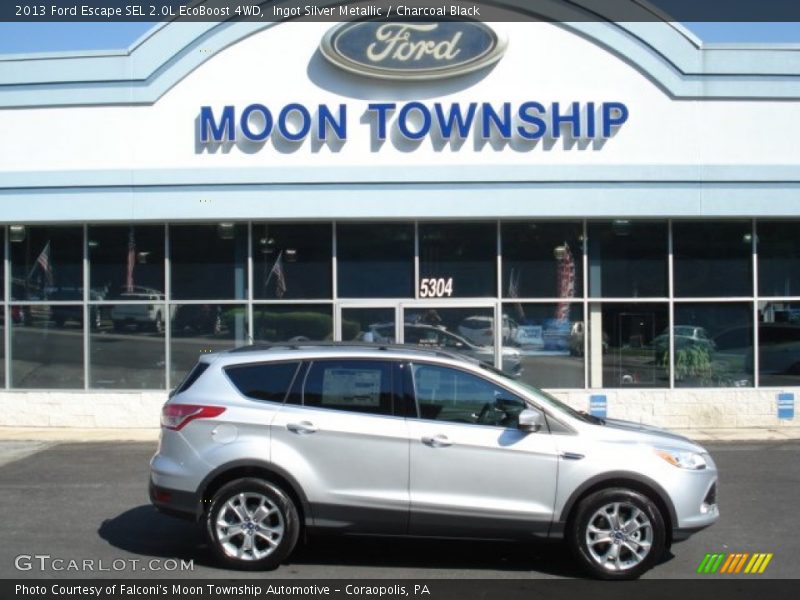 Ingot Silver Metallic / Charcoal Black 2013 Ford Escape SEL 2.0L EcoBoost 4WD