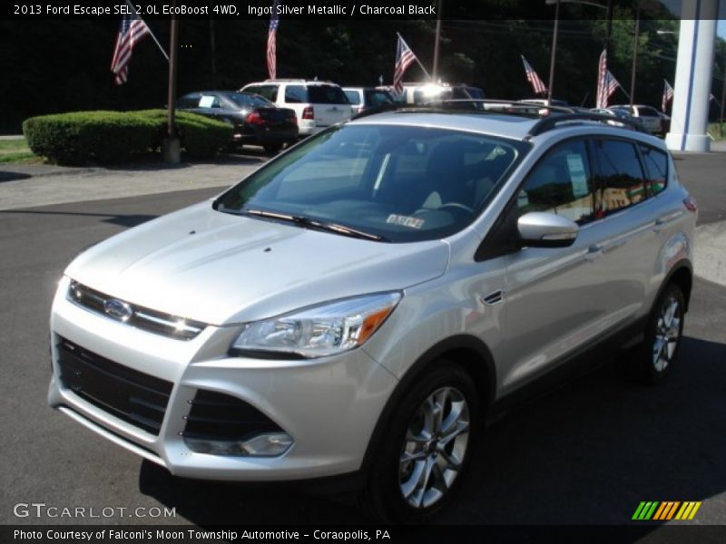 Ingot Silver Metallic / Charcoal Black 2013 Ford Escape SEL 2.0L EcoBoost 4WD
