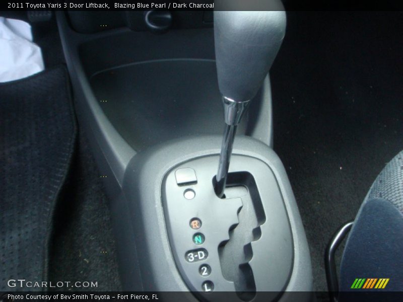 Blazing Blue Pearl / Dark Charcoal 2011 Toyota Yaris 3 Door Liftback