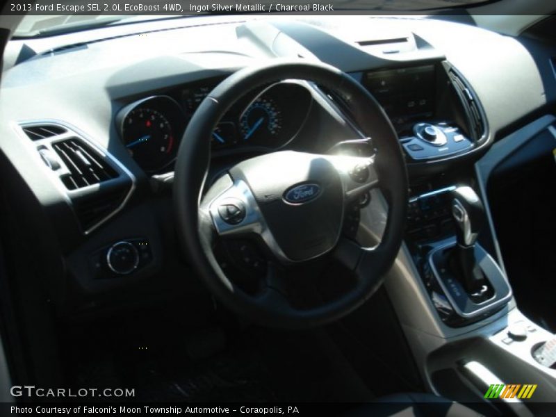 Ingot Silver Metallic / Charcoal Black 2013 Ford Escape SEL 2.0L EcoBoost 4WD
