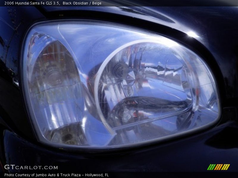 Black Obsidian / Beige 2006 Hyundai Santa Fe GLS 3.5
