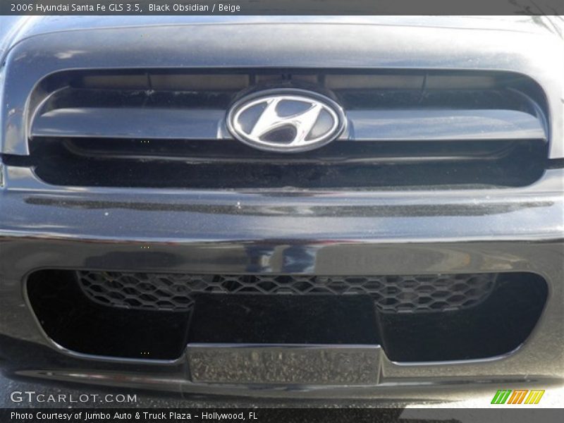 Black Obsidian / Beige 2006 Hyundai Santa Fe GLS 3.5