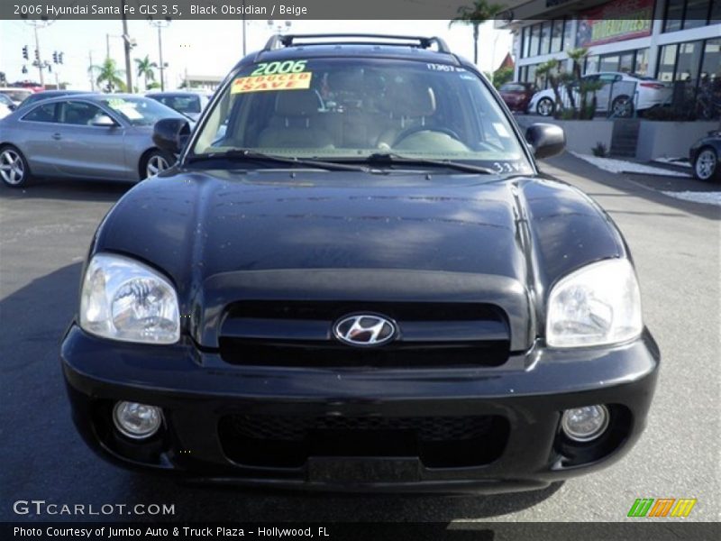 Black Obsidian / Beige 2006 Hyundai Santa Fe GLS 3.5