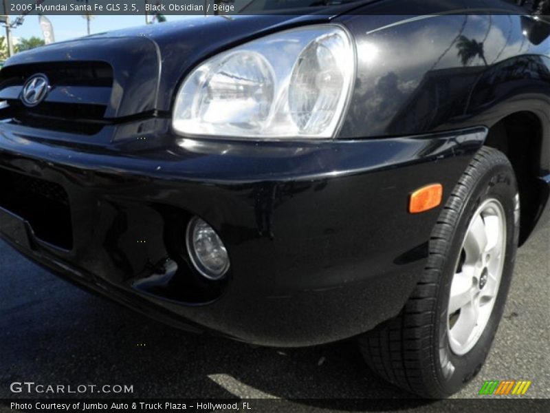 Black Obsidian / Beige 2006 Hyundai Santa Fe GLS 3.5