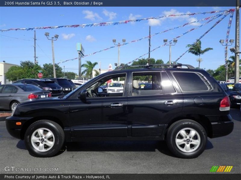 Black Obsidian / Beige 2006 Hyundai Santa Fe GLS 3.5