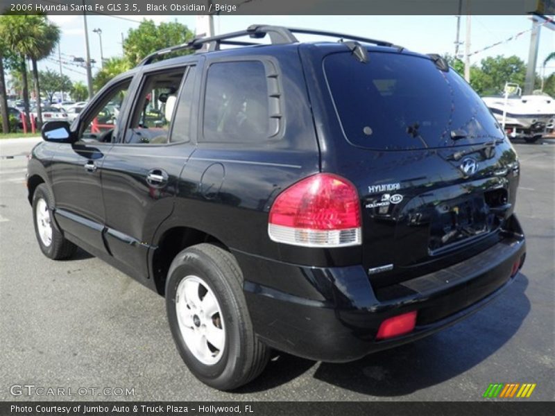 Black Obsidian / Beige 2006 Hyundai Santa Fe GLS 3.5
