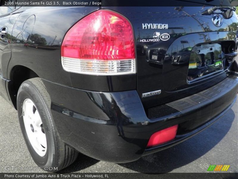 Black Obsidian / Beige 2006 Hyundai Santa Fe GLS 3.5