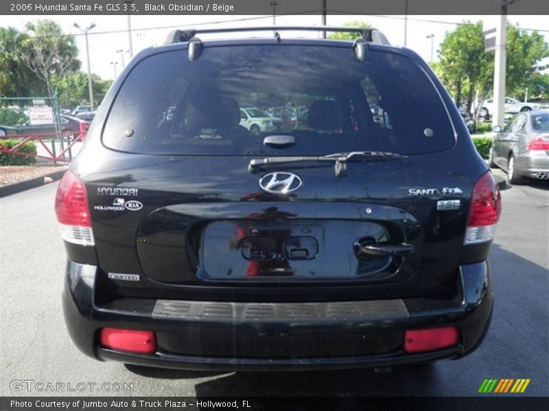 Black Obsidian / Beige 2006 Hyundai Santa Fe GLS 3.5