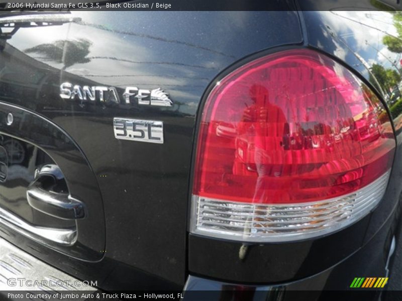 Black Obsidian / Beige 2006 Hyundai Santa Fe GLS 3.5
