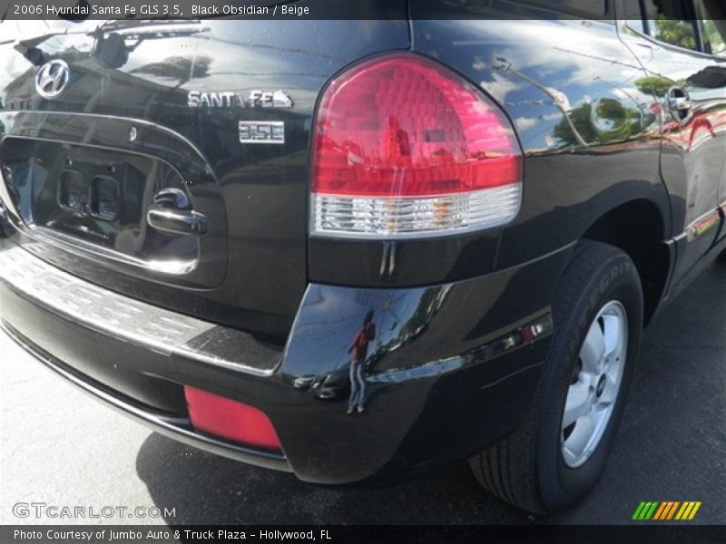 Black Obsidian / Beige 2006 Hyundai Santa Fe GLS 3.5