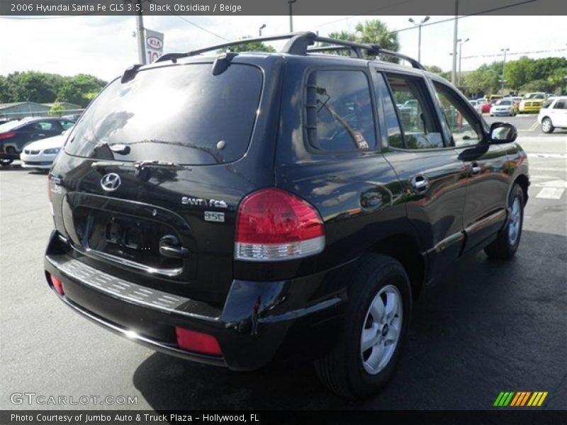 Black Obsidian / Beige 2006 Hyundai Santa Fe GLS 3.5