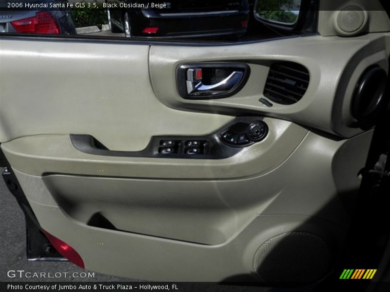 Black Obsidian / Beige 2006 Hyundai Santa Fe GLS 3.5
