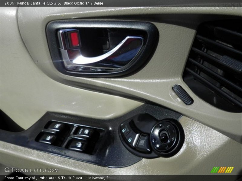 Black Obsidian / Beige 2006 Hyundai Santa Fe GLS 3.5