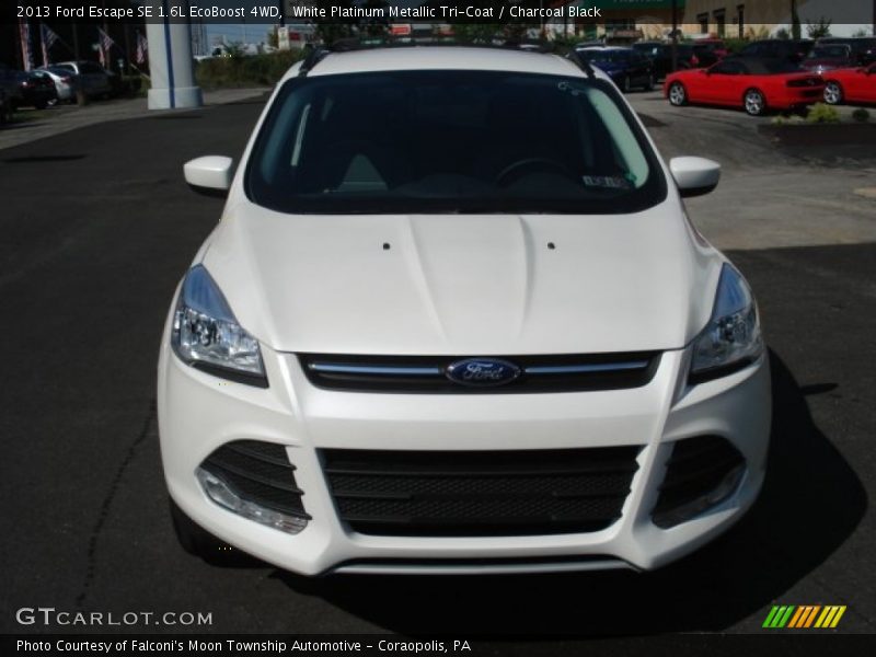 White Platinum Metallic Tri-Coat / Charcoal Black 2013 Ford Escape SE 1.6L EcoBoost 4WD