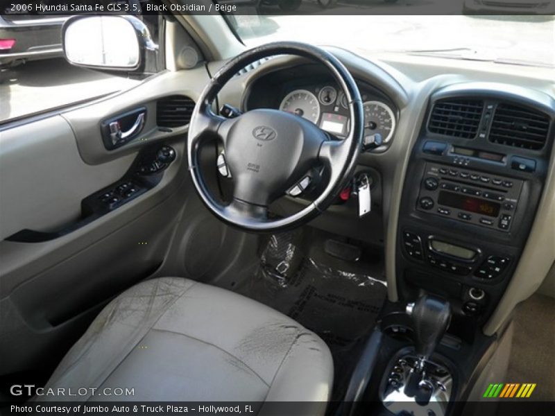 Black Obsidian / Beige 2006 Hyundai Santa Fe GLS 3.5