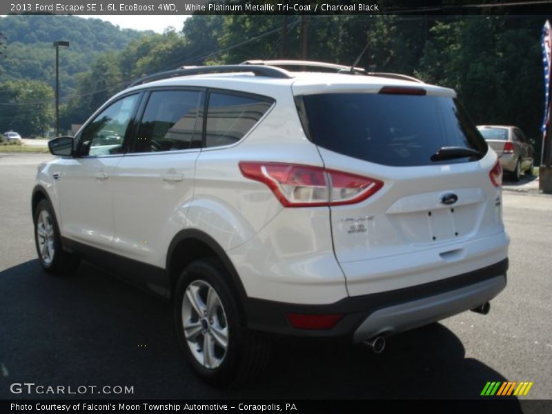 White Platinum Metallic Tri-Coat / Charcoal Black 2013 Ford Escape SE 1.6L EcoBoost 4WD