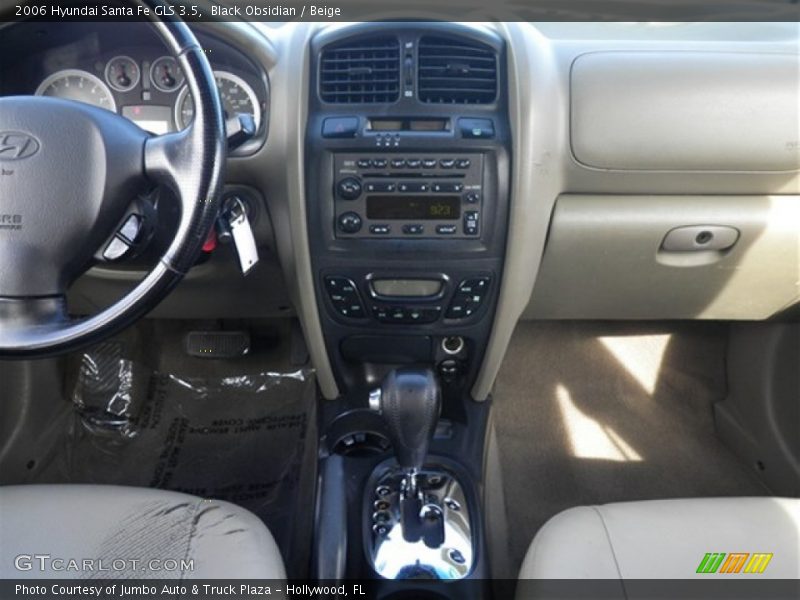 Black Obsidian / Beige 2006 Hyundai Santa Fe GLS 3.5
