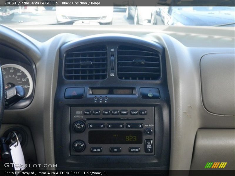 Black Obsidian / Beige 2006 Hyundai Santa Fe GLS 3.5