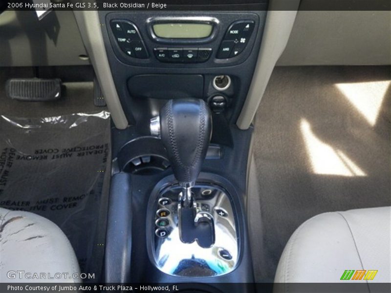 Black Obsidian / Beige 2006 Hyundai Santa Fe GLS 3.5