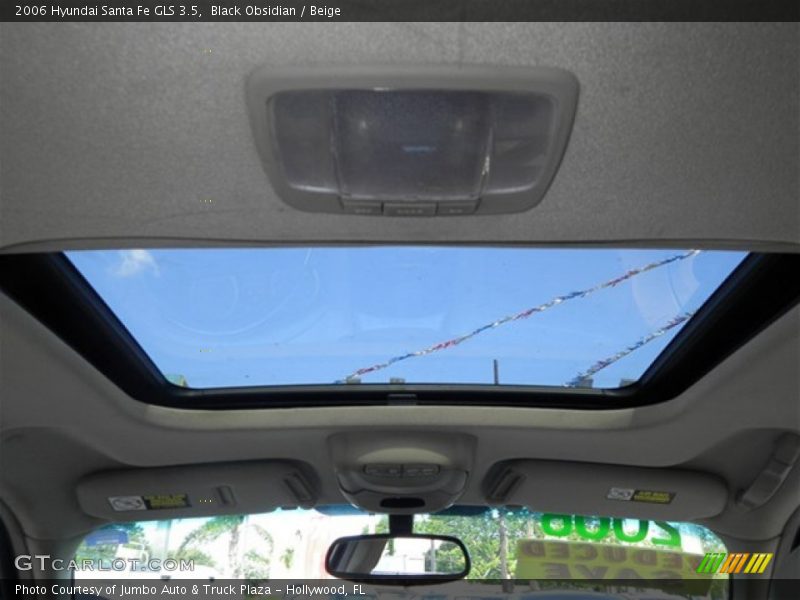 Black Obsidian / Beige 2006 Hyundai Santa Fe GLS 3.5