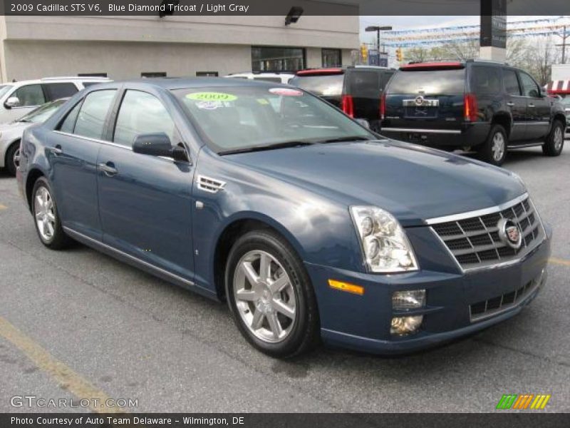 Blue Diamond Tricoat / Light Gray 2009 Cadillac STS V6