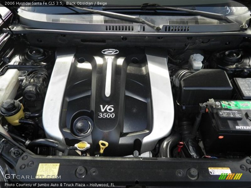 Black Obsidian / Beige 2006 Hyundai Santa Fe GLS 3.5