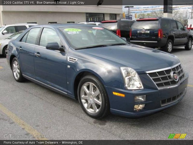 Blue Diamond Tricoat / Light Gray 2009 Cadillac STS V6