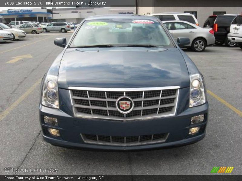 Blue Diamond Tricoat / Light Gray 2009 Cadillac STS V6