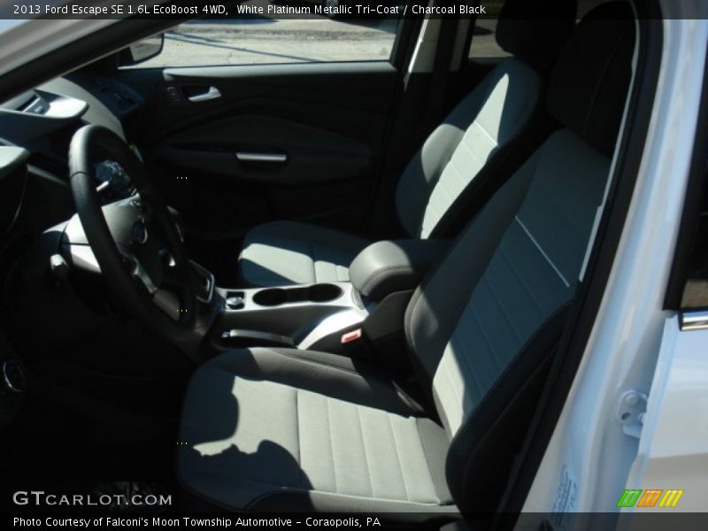 White Platinum Metallic Tri-Coat / Charcoal Black 2013 Ford Escape SE 1.6L EcoBoost 4WD