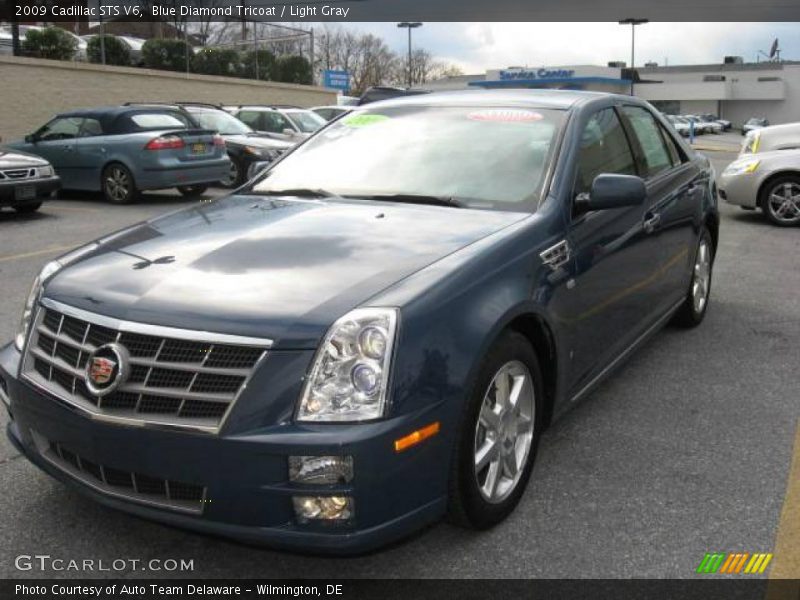 Blue Diamond Tricoat / Light Gray 2009 Cadillac STS V6