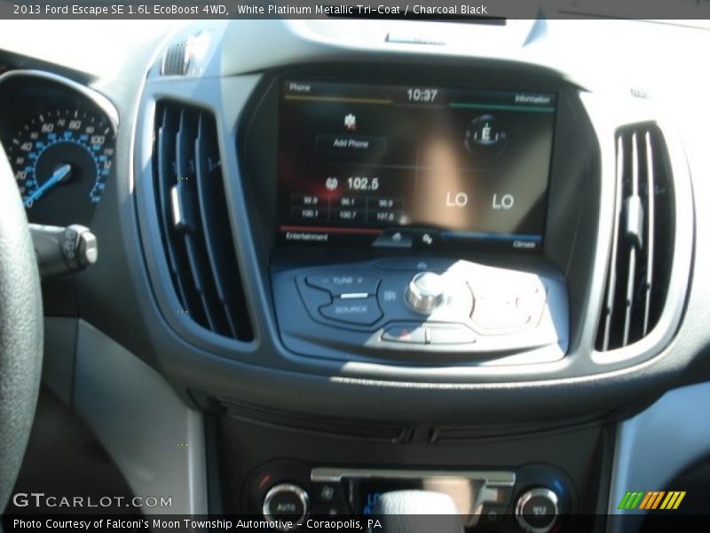 White Platinum Metallic Tri-Coat / Charcoal Black 2013 Ford Escape SE 1.6L EcoBoost 4WD