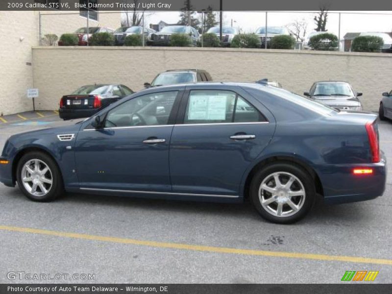 Blue Diamond Tricoat / Light Gray 2009 Cadillac STS V6