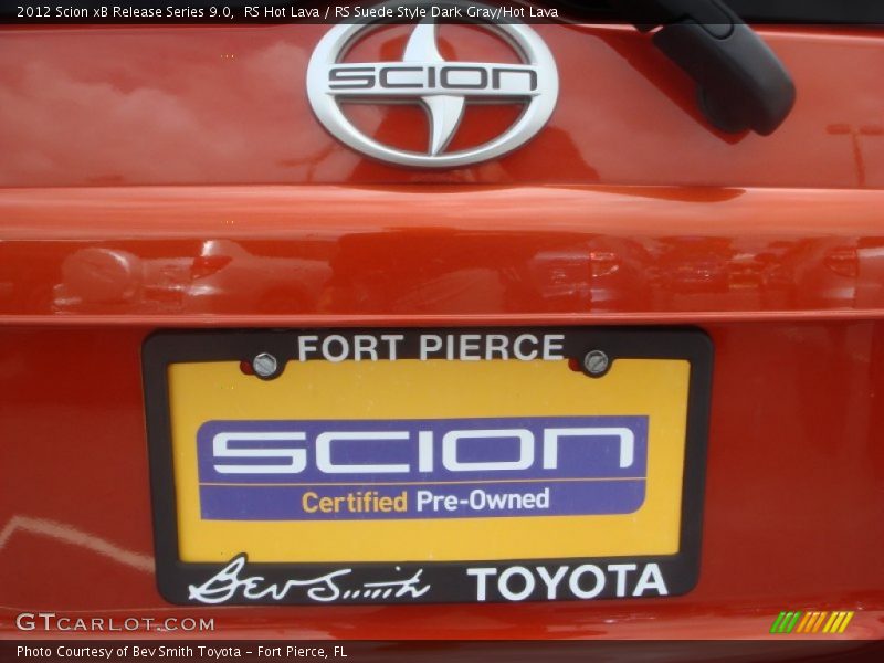 RS Hot Lava / RS Suede Style Dark Gray/Hot Lava 2012 Scion xB Release Series 9.0