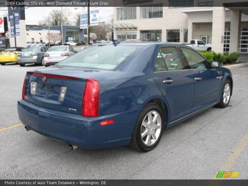 Blue Diamond Tricoat / Light Gray 2009 Cadillac STS V6