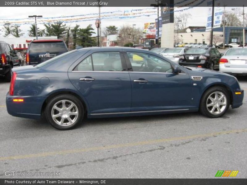 Blue Diamond Tricoat / Light Gray 2009 Cadillac STS V6