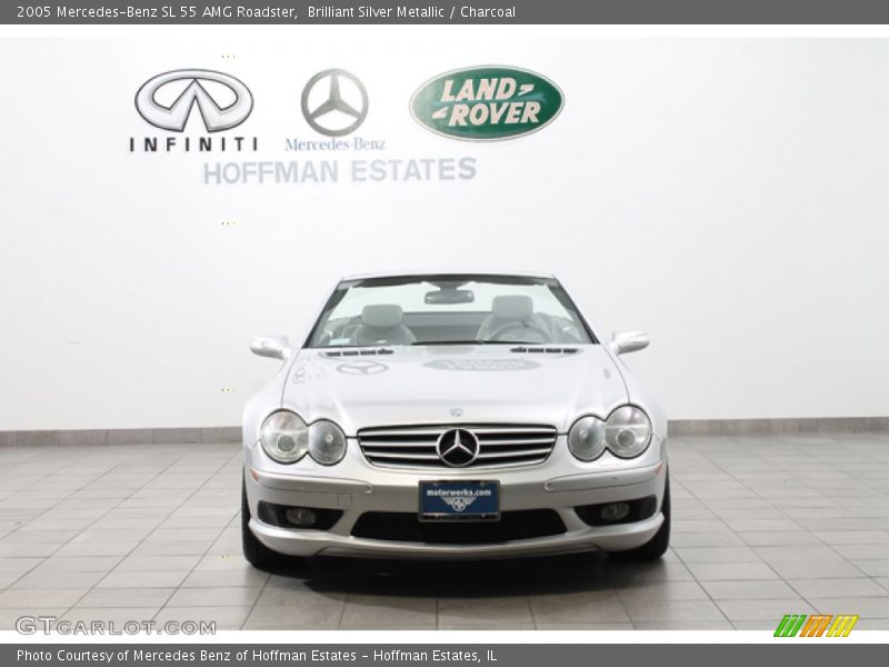 Brilliant Silver Metallic / Charcoal 2005 Mercedes-Benz SL 55 AMG Roadster
