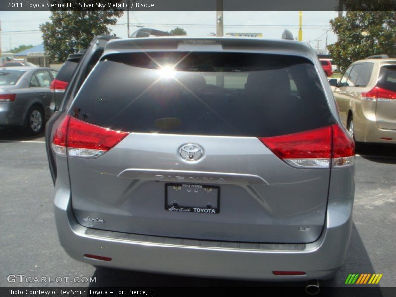 Silver Sky Metallic / Bisque 2011 Toyota Sienna LE
