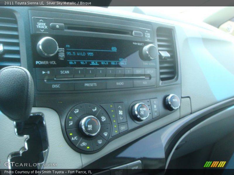 Silver Sky Metallic / Bisque 2011 Toyota Sienna LE
