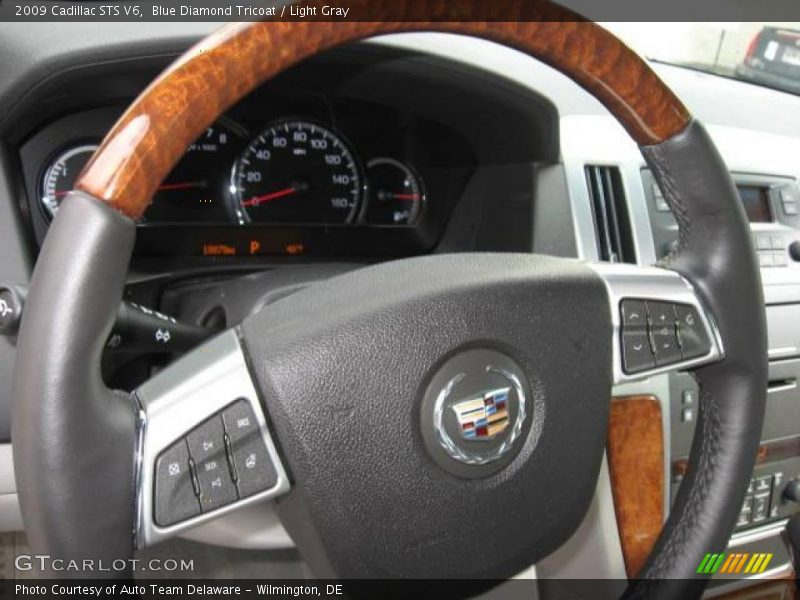 Blue Diamond Tricoat / Light Gray 2009 Cadillac STS V6