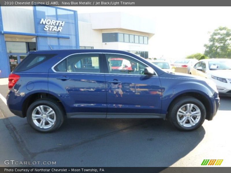 Navy Blue Metallic / Jet Black/Light Titanium 2010 Chevrolet Equinox LS AWD