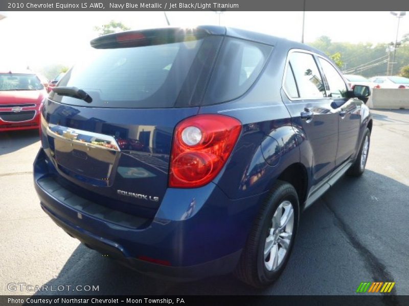 Navy Blue Metallic / Jet Black/Light Titanium 2010 Chevrolet Equinox LS AWD